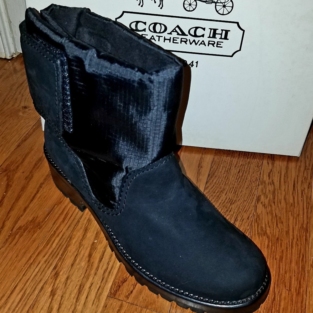 COACH Barbara Box Ankle Boots NEW 8